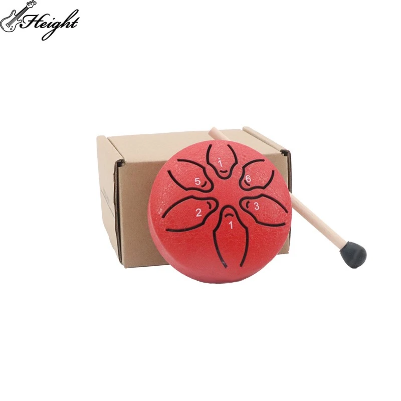 Mini Steel Tongue Drum 3 Inch 6 Tones Major A Tuning high quality